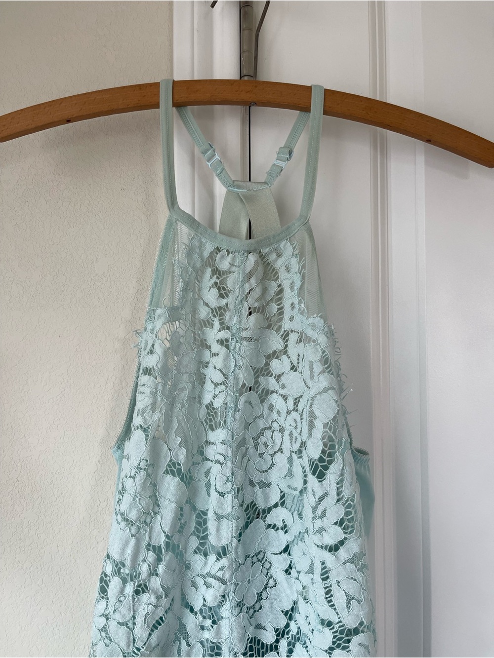 torrid Light Blue Lace Halter Chemise - Picture 2 of 7